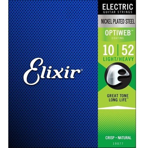 Cordas Guitarra 010 Light Heavy Revestimento Optiweb Elixir