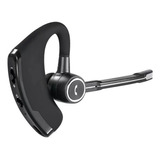 Inalámbricos Bluetooth Microfono Oreja Colgante Auricular Color Negro Luz Negro