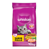 Alimento Whiskas 1+ Whiskas Gatos  Para Gato Adulto Todos Los Tamaños Sabor Pollo En Bolsa De 10 kg