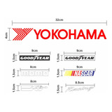 Kit Sticker Calcomania Logos Carros Yokohama