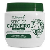 Sebo De Carneiro 240g Com Uréia + Manteiga Cacau Multinature