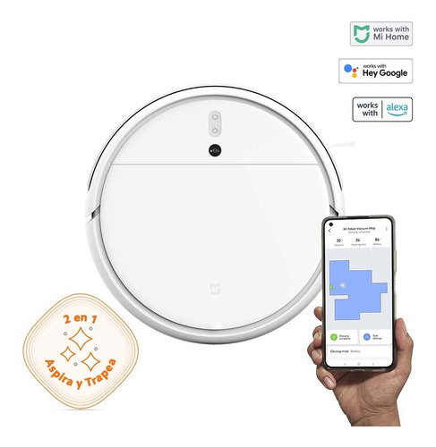 Aspiradora Xiaomi Mi Robot Vacuum-mop Con Filtro Hepa Blanco Color Blanca