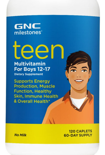 Gnc | Teen Multivitamin For Boys 12-17 | 120 Caplets