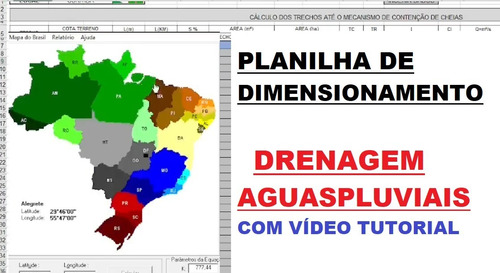 Dimensionamento Drenagem E Águas Pluviais / Chuva Engenharia