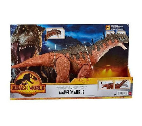 Dinosaurio Ampelosaurus Jurassic World Ataque Extremo Mattel