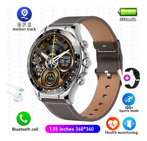 Smartwatch Hombre Deportes 1.55 Pantalla Grande Reloj Moda