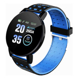 Reloj Inteligente Deportivo Smartwatch Bluetooth Color De La Malla Azul