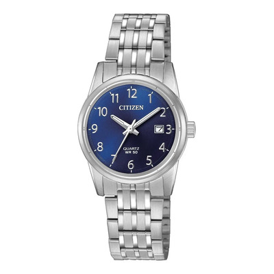 Reloj Citizen De Dama Eu6000-57l Plateado Dial Azul Original | Meses sin interés