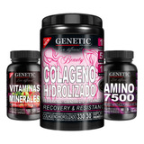 Colágeno Aminoácidos Péptidos  Magnesio Zinc Vit B6 Genetic