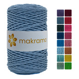 Cuerda Cordón De Algodón Para Macramé 2mm 500g Colores Color Azul Claro