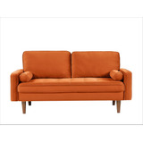 Us Pride Furniture Sofa Biplaza De Terciopelo De 58 Pulgadas
