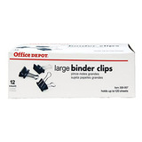 Clips De Office Depot Binder, Grande, De 2 Pulgadas., Caja D