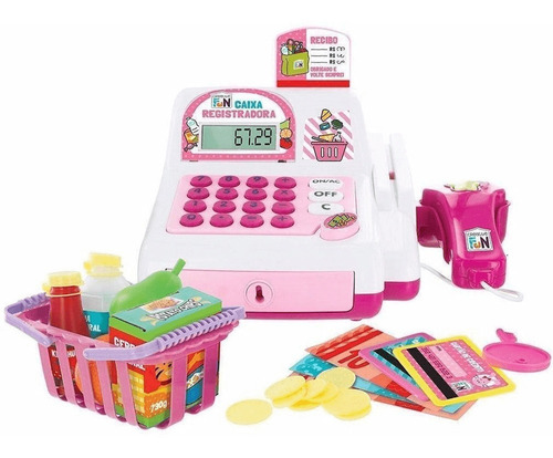 Caixa Registradora Creative Fun Rosa Multikids - Br387