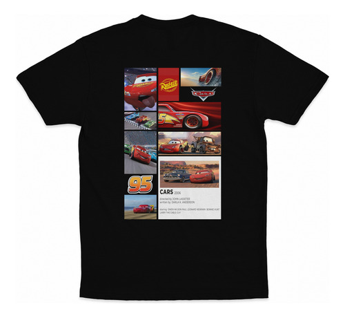 Playera Cars Rayo Mcqueen Pixar 95 Adulto Fireskull 