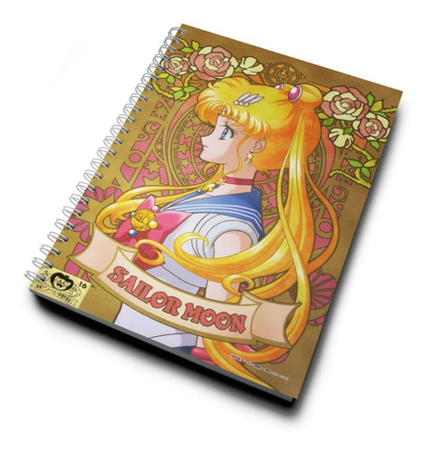Cuaderno De Dibujo Sailor Moon - Hojas Blancas 