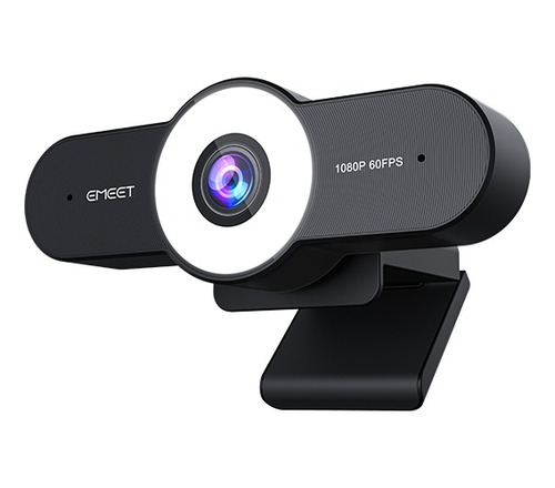 Webcam 1080p 60fps Com Foco Automático De 2 Microfones