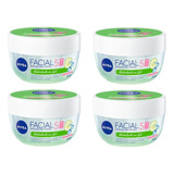 Kit 04 Hidratante Facial Em Gel Ácido Hialurônico - Nivea