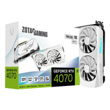 Zotac Gaming Geforce Rtx 4070 Individual Edge Oc White Edition Dlss 3 12gb Gddr6x 192-bit 21 Gbps Pcie 4.0 Tarjeta Gráfica Compacta Para Juegos, Icestorm 2.0 Advanced Cooling, Spectra Rgb Lighting