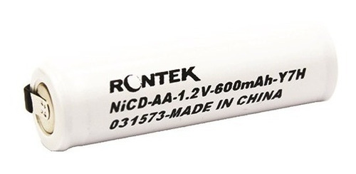 Bateria Recarregável Nicd Com Terminais 1,2v 600mah Aa 