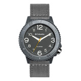 Reloj Columbia Para Caballero Correa De Nylon Color Gris