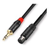 Enchufe De Audio Estereo De 3.5 Mm A Cable Mini Xlr Hembra,