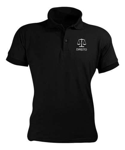 Direito Camiseta Gola Polo Unissex Malha Piquet