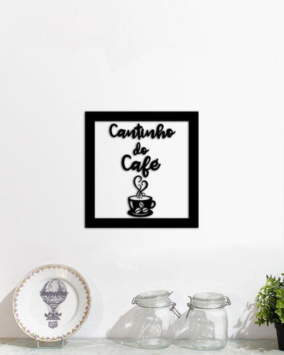 Placa Decorativo Para Ambiente Cantinho Do Café - Mdf
