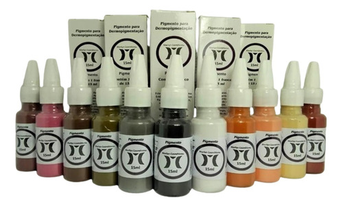 Kit 4 Pigmentos Marylin Micropigmentação Tebori + Diluente