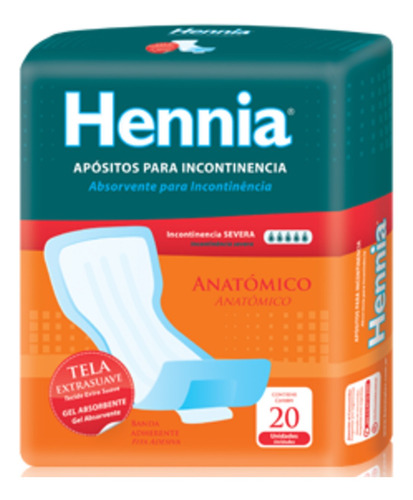 Hennia Apósitos Anatómicos Descartables X 80 Pañales