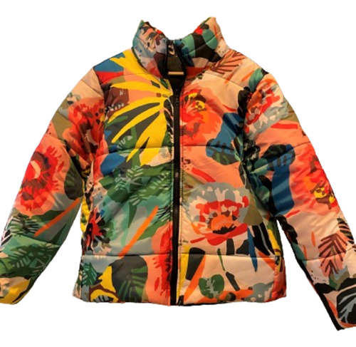 Campera De Abrigo Puffer Estampada