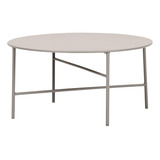 Mesa Metalica Jardin Gris 70h 35cm