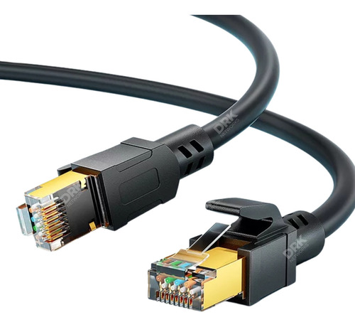 Cabo De Rede Cat8 Lan Ethernet Gigabit Patchcord 10 Metros