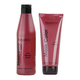 Shampoo Y Mascarilla Matizador Color Caoba Salerm