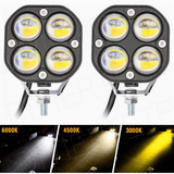 Faros De Lupa Doble Color Spot Luz Universal 28000 Lúmenes