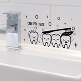 Pegatinas De Pared Con Forma De Burbuja Para Dientes, Fondo