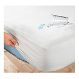 Protector Cubre  Colchon Matrimonial Impermeable Blanco