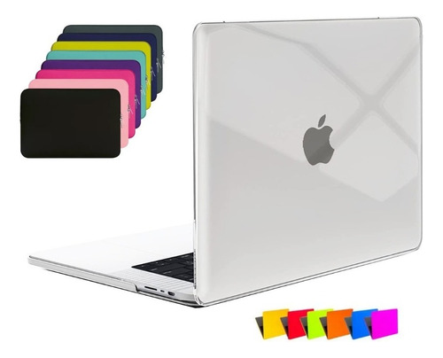 Conj Capa Case Macbook Air 13 Chip M1 A2337 + Neoprene Nf-e