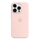 Funda Apple Silicona Magsafe iPhone 14 Pro Chalk Pink Color Rosa Liso