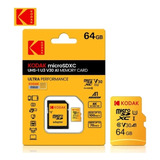 Kodak-tarjeta Micro Sd U3 Original, Clase 10  Flash, 64gb 