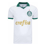Camiseta De Futebol Masculino Palmeiras Branca Infantil