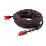 Cable Hdmi 10 Metros Mallado Full Hd V1.4 3d Led Smart Tv