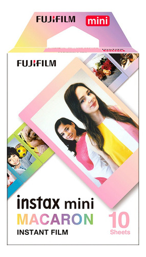 Filme Instax Mini Instantâneo Fujifilm Macaron 10 Fotos 
