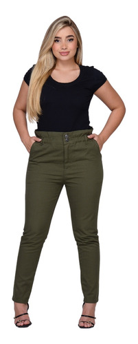 Calça Jeans Sarja Slouchy Mom Cintura Alta Tendência Social