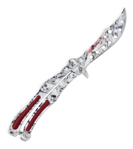 Navaja Mariposa Tactica Balisong Acero Inoxidable Calavera