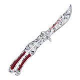 Navaja Mariposa Tactica Balisong Acero Inoxidable Calavera