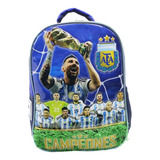 Mochila Jardín Escolar Afa Selección Argentina Messi Copa