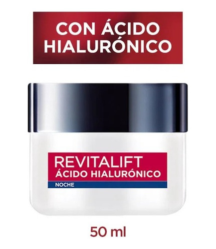 Crema Facial Noche Loreal Paris Revitalift Acido Hialuronico