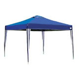 Barraca Gazebo Tenda Praia Dobravel Sanfonada 3x3m Azul Mor 