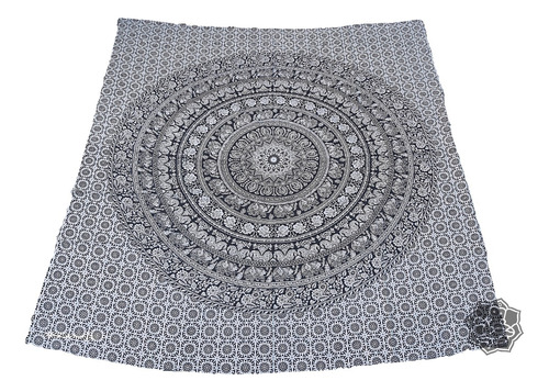 Cubrecama Manta Hindú 2 Plazas  Mandala 100% India