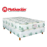 Base Sommier+colchón Quality Flex Con Pillow (motivación)